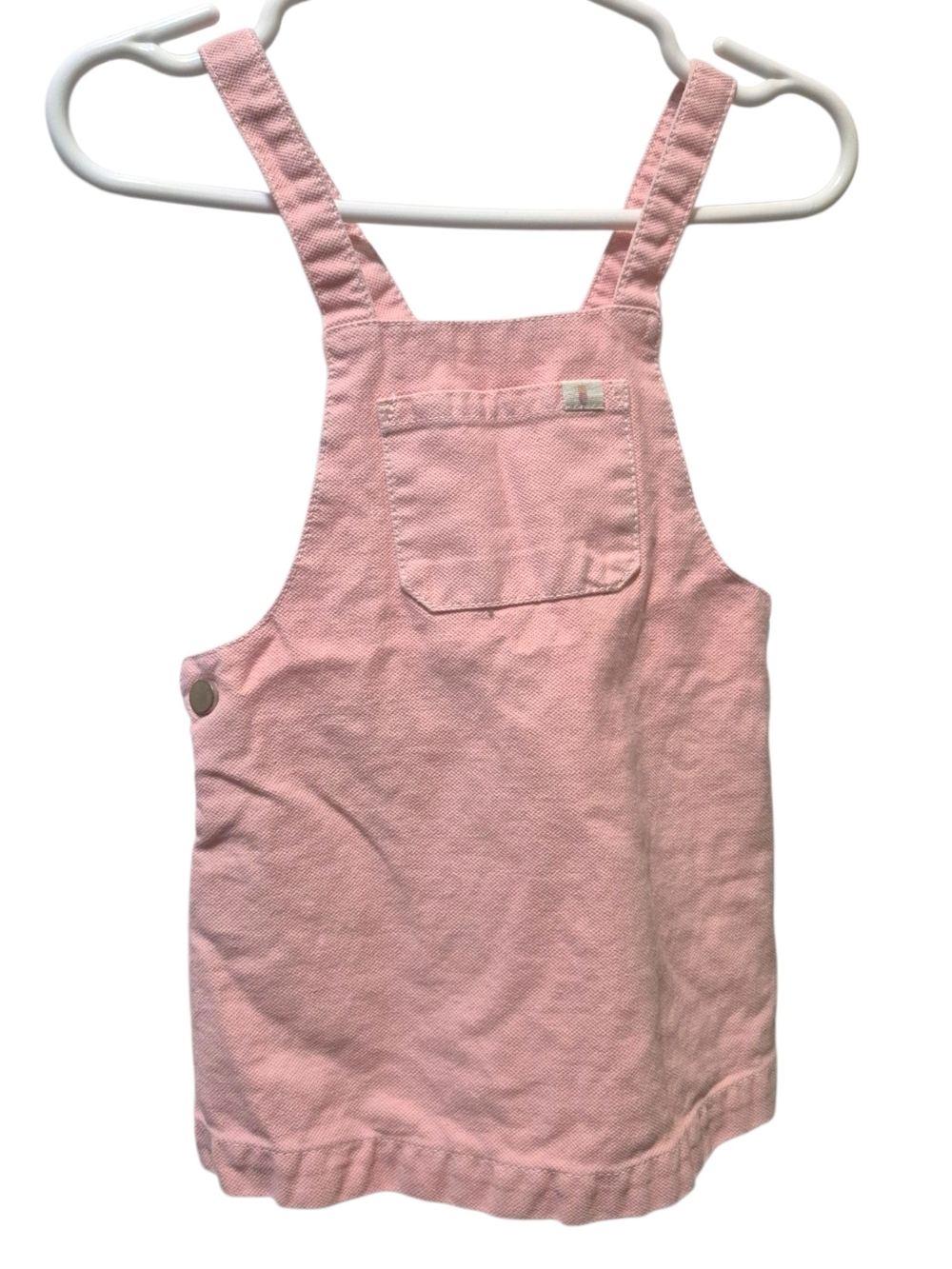 Zara Light Pink Girls Overall Dress